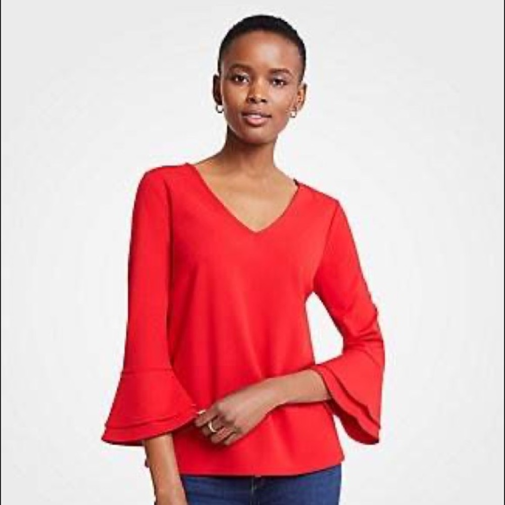 Ann Taylor Red Blouse
